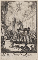 KG 10114
<br/>
Martyrium Simon ("Kleine Apostelserie")
<br/>
<em>Callot, Jacques (1592 - 1635)</em>